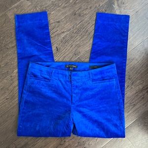 Banana Republic Sloan blue velvet
